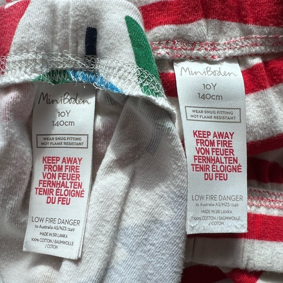Mini Boden Kid's Holiday PJ Bottoms - Picture 7 of 7